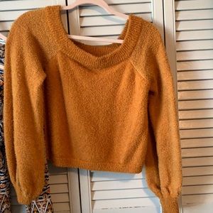 Off shoulder sweater